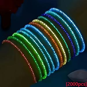 TEMU 2000개 3mm 야광 투명 유리 비즈, 직선 구멍, 주얼리 제작 패션 팔찌, 목걸이, 반지 및 공예 용품, 어둠 속에서 빛나는 비즈