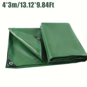 TEMU 중량 강화된 두꺼운 PVC 커버 캔버스 - 자외선 차단, 고품질 및 내구성 있는 녹색하우스, 트럭, 파티오 및 야외 사용을 위한 쉐딩 클로스, 야외 쉐딩 커버, 튼튼한 가장자리 내구성