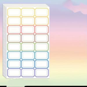 TEMU Dupont 컬러 자체 접착식 이름표 - 8가지 생생한 색상으로 구성된 480개 라벨, 인쇄 또는 필기 가능, 업무장소, 교육 기관 및 보관 시설에 적합 - 정리 및 식별을 간소화