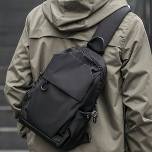 TEMU 아웃도어 스포츠 사이클링 하이킹 마운틴 피트니스 백 남성용 체스트백 멀티포켓 고품질 나일론 패브릭 크로스바디백 패션 레저 백팩|크로스백|힙색|남자가방