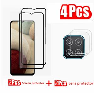 TEMU [2+2팩] SAMSUNG 갤럭시 A12/A12S/A12 Nacho/A127F A12 Nacho/A125F/Dsn/A125F/Ds/A125F/A125M/A125U/A125U1/A125N/A125W//강화 유리 액정 보호 필름 카메라 렌즈 보호 풀 커버 액정 보호 필름 (갤럭시 M12/M127F/M127용)