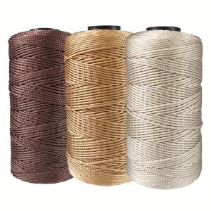 TEMU Spincozy 멀티컬러 폴리에스터 털실 - 3묶음, 털실 직경 1.5mm, 묶음당 100g, 코바늘 뜨개질, 모자, 신발, 매트, 가방 및 다양한 색상 옵션의 소형 공예 프로젝트에 적합