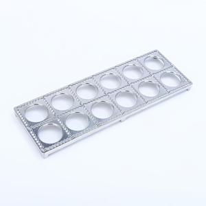 TEMU 12홀 알루미늄 프레스 몰드 - 피에로기, 원통, 포트스틱러용 수동 이탈리안 만두 메이커 - 다양한 스터프드 파스타 요리, 홈메이드 파스타 만들기용 내구성 있고 사용하기 쉬운 주방 도구|효율적인 주방 가제트|알루미늄 합금 몰드