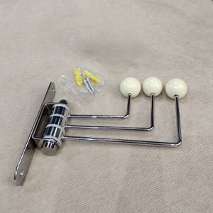 TEMU 1개 레트로 장식 벽걸이 후크 - 옷, 모자 & 가방용 다기능 회전 금속 & 나무 후크 | 쉬운 설치, 침실 & 거실용 스타일리시 디자인 | 4가지 색상으로 제공, 거실 정리함 | 벽걸이 후크 | 노란색 손잡이 디테일, 프레피 룸 장식, 후크