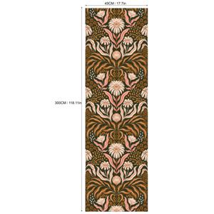 TEMU 다양한 스타일의 꽃무늬 벽지, 홈 데코, 접착식 벽지, 컬러풀 배경 벽지, 탈부착 가능 벽지, 거실 침실 벽 가구 리모델링 장식 스티커, 1롤 17.7