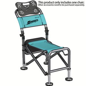 TEMU 낚시용 소스 싱글팩 올테레인 접이식 의자, 11단 조절 가능 다리, 초강력 내구성, 휴대용 낚시 활동용 – 제품 특성상 불규칙한 용접이 발생할 수 있음; 노치 보호 슬리브로 쉬운 분리 가능|접이식의자|의자