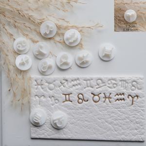 TEMU 12개 별자리 로고 패턴 시리즈 폴리머 클레이 고정밀 몰드 세트 - DIY가 쉬운 12가지 별자리 주얼리, 펜던트 장식 반지 귀걸이 커팅 몰드 수공예 도구, 핸드메이드 폴리머 클레이 귀걸이 펜던트 제작용