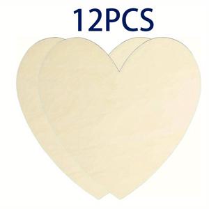 TEMU 8/12, 12X10.8인치 / 27.5X30.5cm, 하트 모양 빈 나무판, 공예 및 장식, 홈 데코, 프로젝트, 친구 및 가족을 위한 선물, 레이저 커팅, 우드 버닝