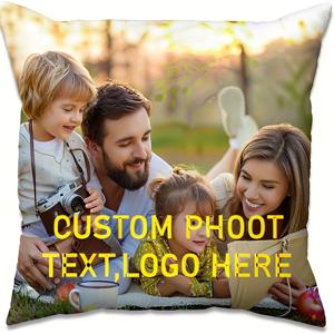 TEMU 커스텀 러브, 커플 사진 베개 - 사랑하는 이와 함께하는 맞춤형 커버 - 커플 선물