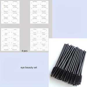 TEMU 아이섀도우/아이라이너 메이크업 스텐실 & 20개 스파이럴 아이브로우 브러쉬, 속눈썹 브러쉬, 메이크업 도구 세트