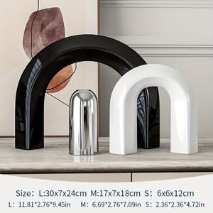 TEMU 북유럽 추상 미술 스타일의 세라믹 꽃병 3개 세트입니다. 거실이나 복도에 럭셔리한 분위기를 더할 수 있습니다. 이 창의적인 크림 스타일의 홈 데코품은 크리스마스 같은 특별한 날에 친구나 가족에게 선물하기에 이상적입니다.