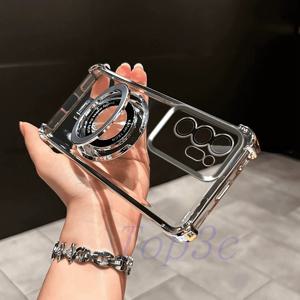 TEMU 휴대폰 케이스 - 스탠드 기능 포함, 삼성 노트 20 울트라 5G 호환, 코너 에어백 보호 기능, 투명, 충격 방지 휴대폰 케이스.