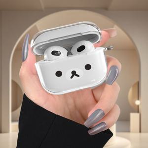 TEMU 에어팟 4, 에어팟 3, 에어팟 2, 에어팟 PRO 2, 에어팟 PRO용 트렌디하고 인기 있는 곰돌이 테마 보호 케이스, 친구, 절친, 남자친구 및 가족을 위한 선물로 완벽