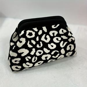 TEMU 중국산 여성용 대용량 니트 여행용 메이크업 가방, 여행용품, 화장품 및 제품 보관 가방, 세면도구 가방, 스타일리시한 프린트 클러치, 드로스트링 가방, 휴대용 여행 가방