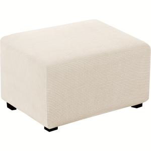 TEMU 탄력 있는 발받침 커버, 소파 커버, 직사각형 발받침 수납 커버, 접이식 스툴 커버, 가구 보호 커버, 세 가지 사이즈와 다양한 색상, 거실, 침실, 서재 등 다양한 장소에 적합