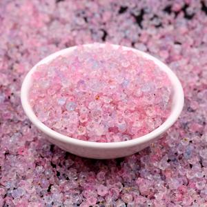 TEMU 4mm 2000개 작은 보라색-분홍색 아크릴 루스 장식 비즈, 꽃 모양, 주얼리, 키체인, 비즈 펜 및 기타 액세서리 재료에 적합