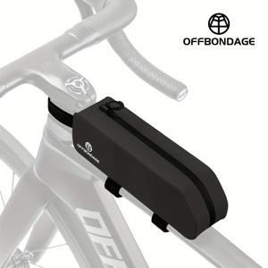 TEMU OFFBONDAGE 자전거 탑튜브 백 자전거 가방 사이클링 프론트 프레임 백 MTB 로드 볼트 및 벨트 라이딩 백 자전거 액세서리