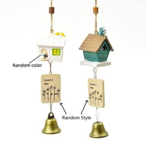 TEMU 2개 세트 러스틱 종과 도어벨 - 코티지 스타일 풍경, 실내/야외, 창문, 문 장식용 - 집, 카페, 생일, 집들이 선물에 이상적 (소리)