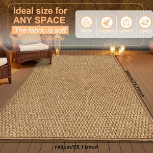 TEMU 파인애플 패턴 패브릭과 워시드 캔버스 베이스로 제작된 따뜻한 브라운 컬러의 실내/외용 홈 매트. 파티오, 마당, 현관, 발코니, 데크 및 기타 야외 장식 공간에 이상적입니다