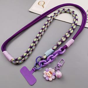 TEMU 휴대폰 랜드 롱 스트랩 벨 펜던트 크로스바디 휴대폰 코드 짠 야외 조절 가능한 스트랩 휴대폰 케이스 및 가방 매달기