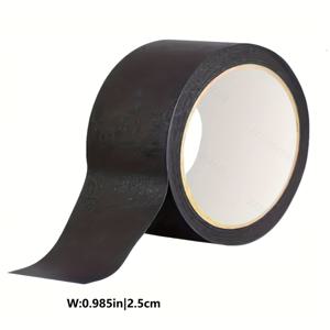 TEMU 검정색 장식용 마스킹 테이프, 다양한 폭으로 제공, 리모델링 색상 코딩, 수제 콜라주 및 라벨링에 적합, 실용적인 디자인