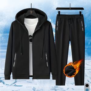 TEMU 남성용 신상 캐주얼 따뜻한 세트