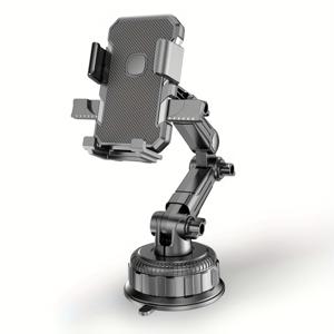 TEMU 1개 360° 회전 휴대폰 거치대, 내구성 좋은 ABS, 대시보드 마운트, 대형 사이즈 차량 센터 콘솔 흡착 컵 모바일 내비게이션 브래킷, 조절 가능한 암 & 클램프, 자동차, 트럭, 엔지니어링 차량용