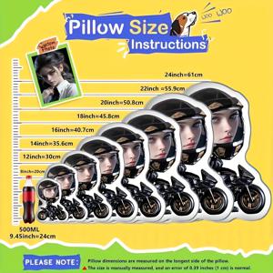 TEMU 맞춤형 사진 플러시 베개 - 양면 인쇄, 부드러운 폴리에스터 소재, 지퍼 포장, 세탁 가능, 집/차량/침대/소파용 커스텀 선물 - 생일, 크리스마스, 기념일 선물 아이디어 - 귀여운 맞춤형 쿠션 (사진 포함)