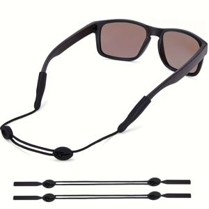 TEMU 2개입 안경 스트랩 - 남녀 공용 조절 가능 안경 코드 - 목걸이형 안경 프레임 - 안경 로프 끈