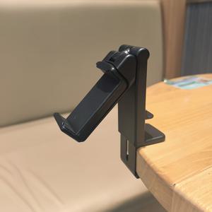 TEMU 비행기 여행 필수품으로 휴대폰 거치대, 360도 회전하는 범용 핸즈프리 마운트, 책상 및 트레이 테이블에 적합한 휴대폰 스탠드가 포함됩니다.