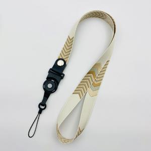 TEMU 학생 ID 카드 홀더 및 전시 배지 목걸이 스트랩용 넓고 스타일의 그라데이션 화살표 패턴 휴대폰 넥 스트랩