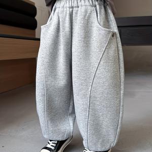 TEMU Y2K 스타일 남아용 오버올 팬츠 - 라벨 버튼 포켓, 사계절 루즈핏 아웃도어 & 캐주얼 바지, 탄력 허리 디자인, 댄스, 라이딩, 일상복 (큰 아이 작은 아이 모두 착용 가능) - 연중 편안함 (손세탁 가능) - 라벨 포켓, 아웃도어 활동에 완벽|댄스복