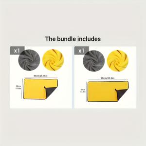 TEMU 초대형 멀티팩 초흡수성 극세사 타월 (차량 청소 및 건조용) | 니트 원단, 230 g/m², 트럭 및 차량 디테일링에 적합