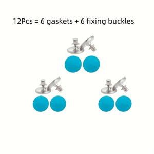 TEMU 12/20개입 모던 헤비 듀티 메탈 자석 커튼 홀드백 - 간편 설치 벽걸이형 자석 타이백, 샤워 커튼용, 스티칭 클로저, 벽 및 문 타이, 커튼 클립 (6개 버클 + 6개 개스/10개 버클 + 10개 개스)