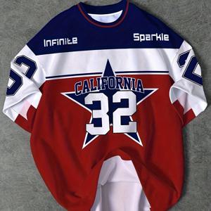 TEMU 남성용 캐주얼 티셔츠, 볼드한 