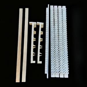 TEMU 5개의 튼튼한 플라스틱 스트립 & 나무 프레임이 포함된 이중열 로열 젤리 추출 프레임 세트 - 꿀 수확을 위한 완벽한 양봉 도구 키트, 양봉 용품