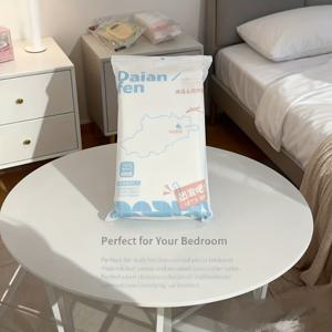 TEMU 여행 및 출장용 일회용 침구 세트 4개입: 피부 친화적, 휴대용, 방오, 통기성 & 위생적. 포함: 매트리스 시트, 이불 커버, 베개 커버