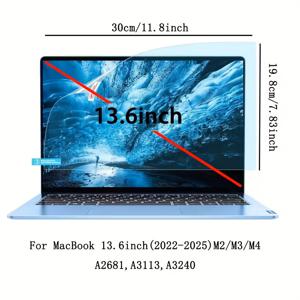 TEMU 맥북 시리즈용 PET 하이드로겔 스크린 보호필름 3개 세트 | 종이 느낌의 터치 | 맥북 에어/프로/프로 맥스 레티나/인텔 i7-i9/M1/M2/M3/M4 (2015-2025) 호환 | 지문 방지 | 울트라 HD | 기포 없는 쉬운 설치 | 스크래치 방지 및 내구성 | 이상적인 스크린 보호 | 완벽한 선물 선택