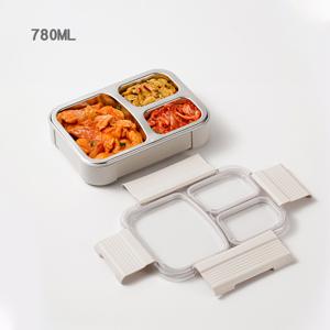 TEMU 전자레인지 사용 304 보온 도시락통 밥찬국물 완전 분리