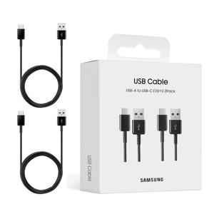 TEMU 삼성 정품 USB A to C타입 고속 충전 데이터 케이블 1.5m (2팩) 카플레이 안드로이드오토