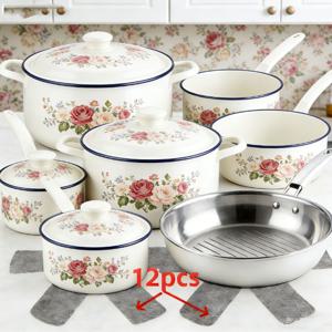 TEMU 12개 내열 펠트 패드 (냄비, 프라이팬, 조리 도구용) | 스크래치 방지 보호 패드, 개별 주방 도구 및 조리 기구 추가