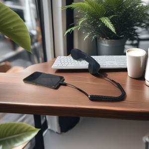 TEMU 스마트폰용 레트로 폰 헤드셋, Type-C 플러그 및 유선 핸드셋 호환 - 플러그 앤 플레이 사운드 퀄리티, PC/노트북용 향수를 불러일으키는 랜드라인 이어폰 (앱 불필요)