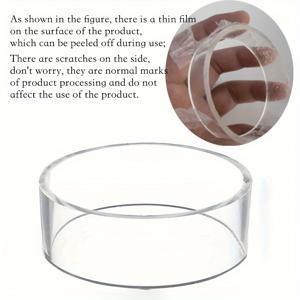 TEMU 1개 투명 아크릴 볼 디스플레이 스탠드 - 중앙 돔 뚜껑, 헤비듀티 프리스탠딩 베이스 & 공간 절약형 디자인 - 실내/스포츠 볼 보관용 - 축구, 럭비, 볼링, 테니스, 배구 호환 - 내구성 강한 쉬운 청소 모던 디스플레이 랙 (스포츠 팬을 위한 이상적인 선물) - 튼튼한 베이스 & 투명 돔 볼 쇼케이스 - 컴팩트하고 오래 사용 가능