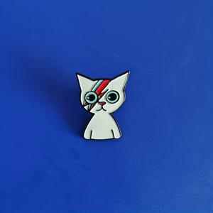 TEMU 귀여운 카툰 애니메이션 번개 고양이 브로치 록 음악 재미있는 동물 메탈 배지 패션 백팩 라펠 핀 주얼리 액세서리 친구 선물