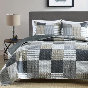 TEMU 프린팅 퀼트 커버 침구 3피스 세트 초경량 더블 침대 커버 3피스 꽃무늬 침대보 세트 (1*침대보 + 2*필러 없는 베개커버), 부드럽고 통기성 좋은 침실 기숙사 인테리어용 침구