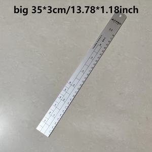 TEMU DMQ 정밀 자동차 페인트 스케일 눈금자 - 튼튼한 철, 부식 방지, 정확한 바니시 및 경화 측정을 위한 이중 미터/영국식 메커니즘