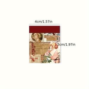 TEMU 스용 빈티지 플로럴 스티커 400개입, 정크 저널 및 플래너에 완벽, 식물 공예 및 미적 프로젝트에 이상적