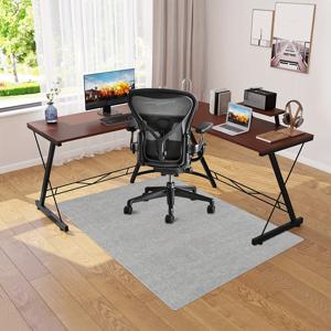 TEMU 1개, 경목 및 타일 바닥용 사무실 의자 매트, 러닝 러그, 컴퓨터 게임 회전 의자 매트, 테이블 아래 러그, 홈 오피스용 대형 미끄럼 방지 바닥 보호 매트, 홈 에어리어 러그, 거실 장식, 세탁 가능한 미끄럼 방지 러그