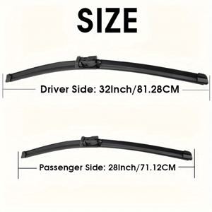 TEMU Peugeot 차량용 와이퍼 블레이드 (3008, 5008 모델 포함, 32