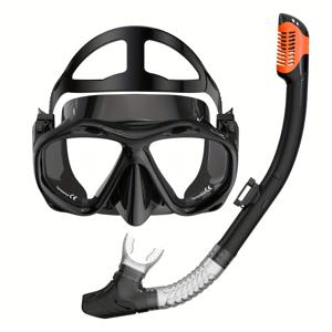 TEMU 1개 전문가용 와이드 뷰 스노클링 마스크 고글 - 안티-포그, 선명한 시야, 편안한 착용감, 쉬운 호흡, 내구성 있는 구조 - 레크리에이션 스노클러에게 완벽함|스노쿨링마스크